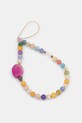 Zawieszka do telefonu z koralikami i agatem multicolor RS26-AKD502