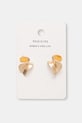 Kolczyki damskie o nieregularnym kształcie RS26-AUD303 złoty