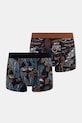 Bavlnené boxerky vzorované s elastanom (2-pack) RS26-BIM402 viacfarebná RS26