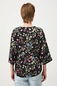Odzież Bluzka damska z wiskozy w kwiaty RS26-BKD030 czarny