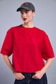 Medicine bluzka damska bawełniana RS26-BKD421 czerwony RS26