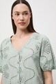 Medicine bluzka damska bawełniana zielony RS26-BKD652