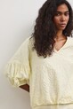 Bluzka damska bawełniana z elastanem żółty RS26-BKD806
