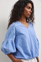 Medicine bluzka damska bawełniana z elastanem niebieski RS26-BKD806
