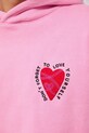 Bluza bawełniana damska z kolekcji Valentine’s Day RS26-BLD280 różowy