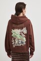 Bluza rozpinana z kapturem damska z kolekcji Bieszczadzki Park Narodowy x Medicine brązowy RS26-BLD850
