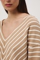 Medicine longsleeve damski bawełniany RS26-BUD502 beżowy