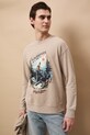 Medicine longsleeve męski bawełniany RS26-BUM500 beżowy RS26