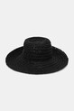 Kapelusz damski pleciony RS26-CAD709 czarny RS26