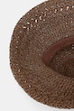 Kapelusz damski pleciony brązowy RS26-CAD715