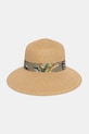 Kapelusz damski pleciony beżowy RS26-CAD718