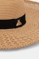 Akcesoria Kapelusz z szerokim rondem damski pleciony handmade RS26-CAD914 beżowy