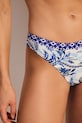 Plavkové nohavičky dámske s motívom zeleniny modrá RS26-EBD904