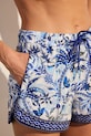 Szorty kąpielowe damskie z motywem roślinnym multicolor RS26-ESD900