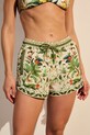 Szorty kąpielowe damskie z motywem roślinnym RS26-ESDB00 multicolor RS26