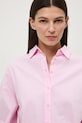 Medicine koszula oxford damska bawełniana różowy RS26-KDD303