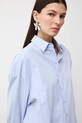 Medicine koszula oxford damska bawełniana niebieski RS26-KDD303