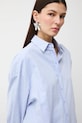 Medicine koszula oxford damska bawełniana niebieski RS26-KDD303