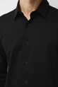 Koszula męska z kołnierzykiem klasycznym z fakturą RS26-KDM010 czarny