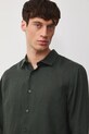 Koszula męska lniana zielony RS26-KDM071
