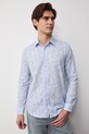 Koszula męska bawełniana RS26-KDM502 niebieski RS26