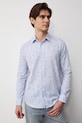 Koszula męska bawełniana RS26-KDM502 niebieski RS26