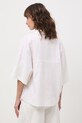 Odzież Koszula damska z lnem gładka RS26-KKD700 biały