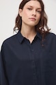 Koszula damska z lnem granatowy RS26-KKD700