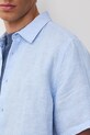 Medicine koszula męska lniana RS26-KKM071 niebieski
