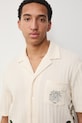 Koszula męska z bawełny z kolekcji Ilona Tambor x Medicine RS26-KKM651 beżowy