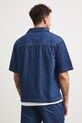 Odzież Koszula męska z lyocellem z efektem sprania RS26-KKMA22 granatowy