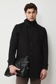 Medicine płaszcz bawełniany czarny RS26-KPM303