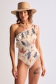 Strój kąpielowy jednoczęściowy damski z motywem roślinnym RS26-KSD905 multicolor RS26