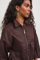 Medicine bomberka damska lniana brązowy RS26-KUD802