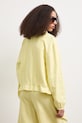 Odzież Bomberka damska z lnem gładka RS26-KUD900 żółty