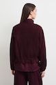 Oblečenie Bunda bomber dámska s ľanom hladká RS26-KUD900 burgundské