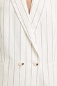 Medicine kamizelka dwurzędowa damska z dodatkiem lnu RS26-KZD900 beżowy