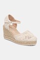 Sandały na koturnie damskie espadrylowe RS26-OBD806 beżowy RS26