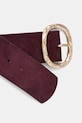 Medicine Pasek damski z imitacji zamszu RS26-PAD702 bordowy RS26