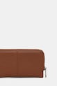 Doplňky Peněženka dámská z ekologické kůže, s ozdobným prošíváním RS26-PFD301 hnědá