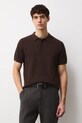 Medicine polo bawełniane brązowy RS26-POM101