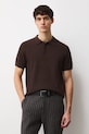 Medicine polo bawełniane brązowy RS26-POM101
