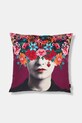 Poszewka dekoracyjna na poduszkę 500 ml wzorzysta fioletowy RS26-PSU409