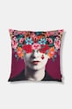 Poszewka dekoracyjna na poduszkę 500 ml wzorzysta fioletowy RS26-PSU409