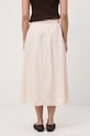 Odzież Medicine spódnica trapezowa z dodatkiem lnu RS26-SDD072 beżowy