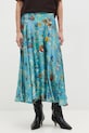 Odzież Spódnica damska midi z kolekcji Eviva L'arte RS26-SDD252 turkusowy