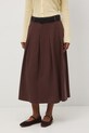 Medicine spódnica z rozcięciami brązowy RS26-SDD501