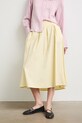 Spódnica bawełniana midi RS26-SDD805 żółty RS26