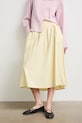 Spódnica bawełniana midi RS26-SDD805 żółty RS26