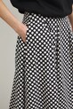 Spódnica bawełniana midi czarny RS26-SDD805